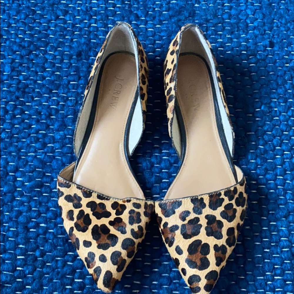 JCrew Leopard Flats